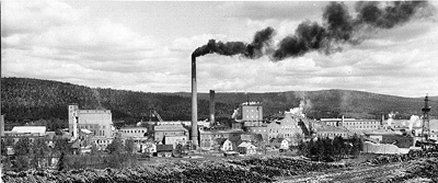 Sulfatfabriken i mitten av 1960-talet